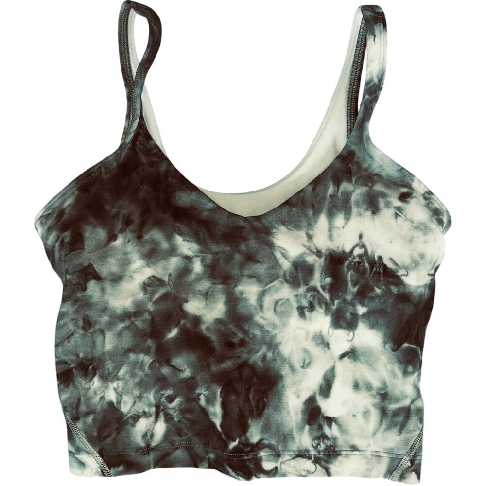 NEW Lululemon Align Tank Diamond Dye Diamond Dye Sage Green Dark Olive Size 4